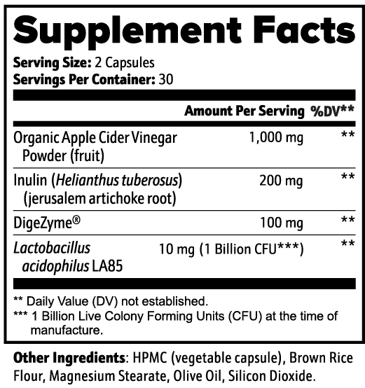 Apple Cider Vinegar Capsules - Pack of 3